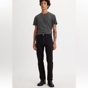 Mens Black Levi 501 Jeans